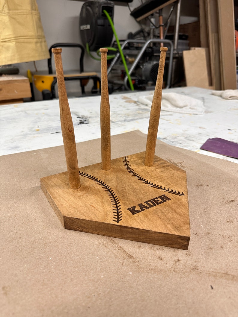 Engraved Baseball or Softball Homeplate Ring Holder