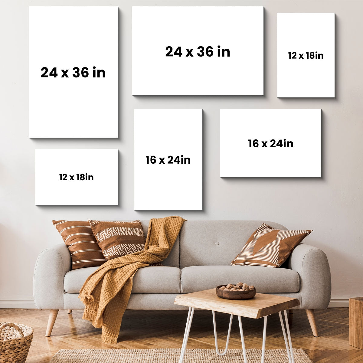 Grandma‘s Garden Love Grows Here Beautiful Birth Month Flower Gift For Grandma Mom Personalized Poster