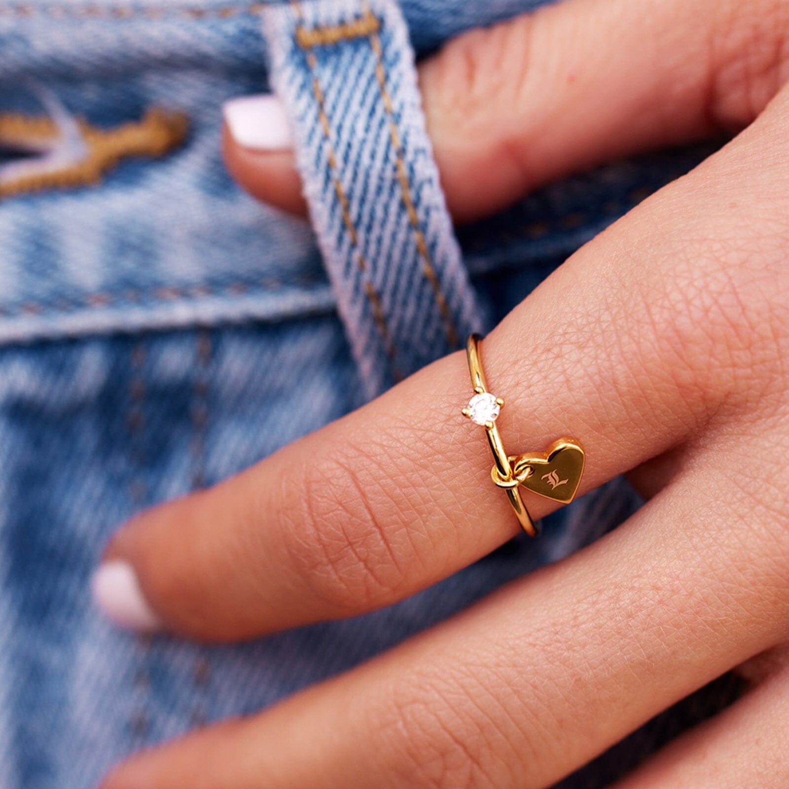 Custom Engravable Heart Ring