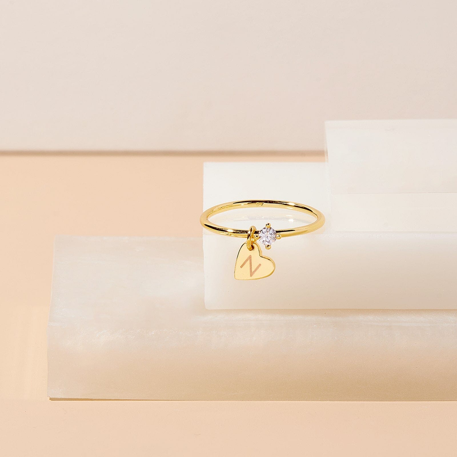 Custom Engravable Heart Ring