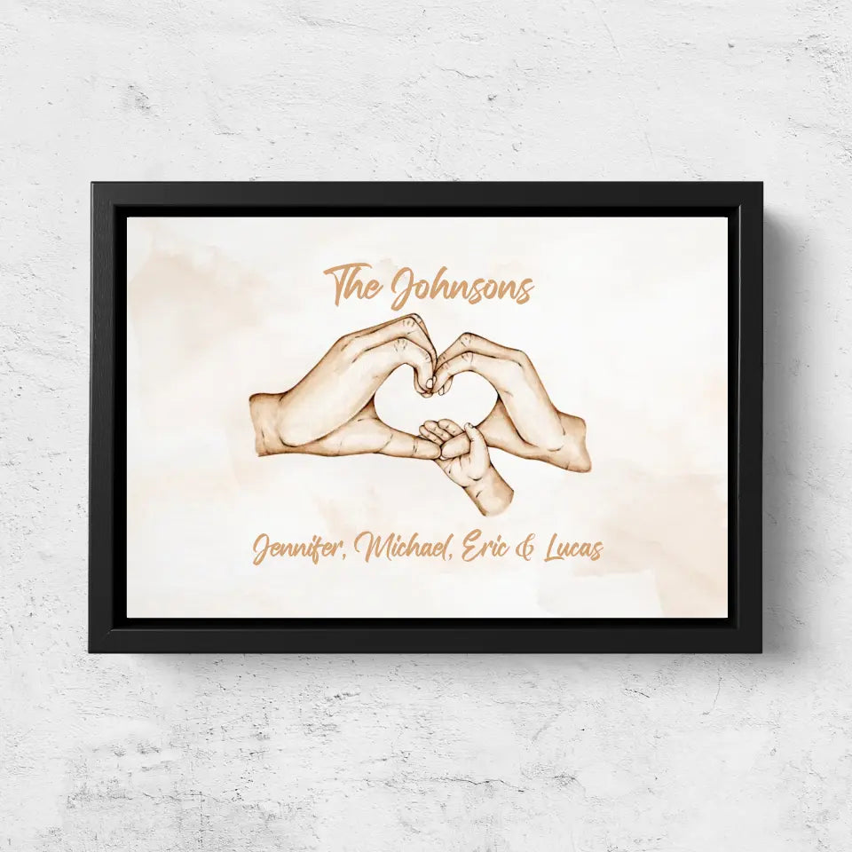 Personalized Canvas "Family Happiness"