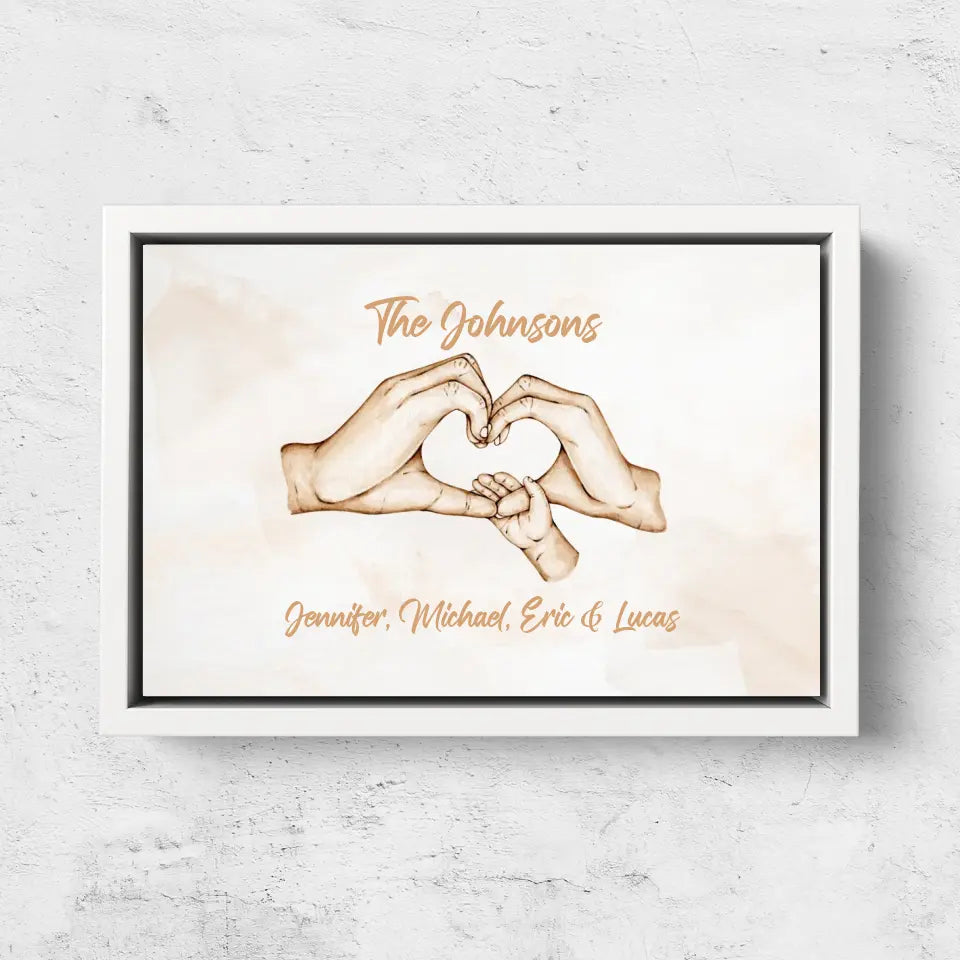 Personalized Canvas "Family Happiness"