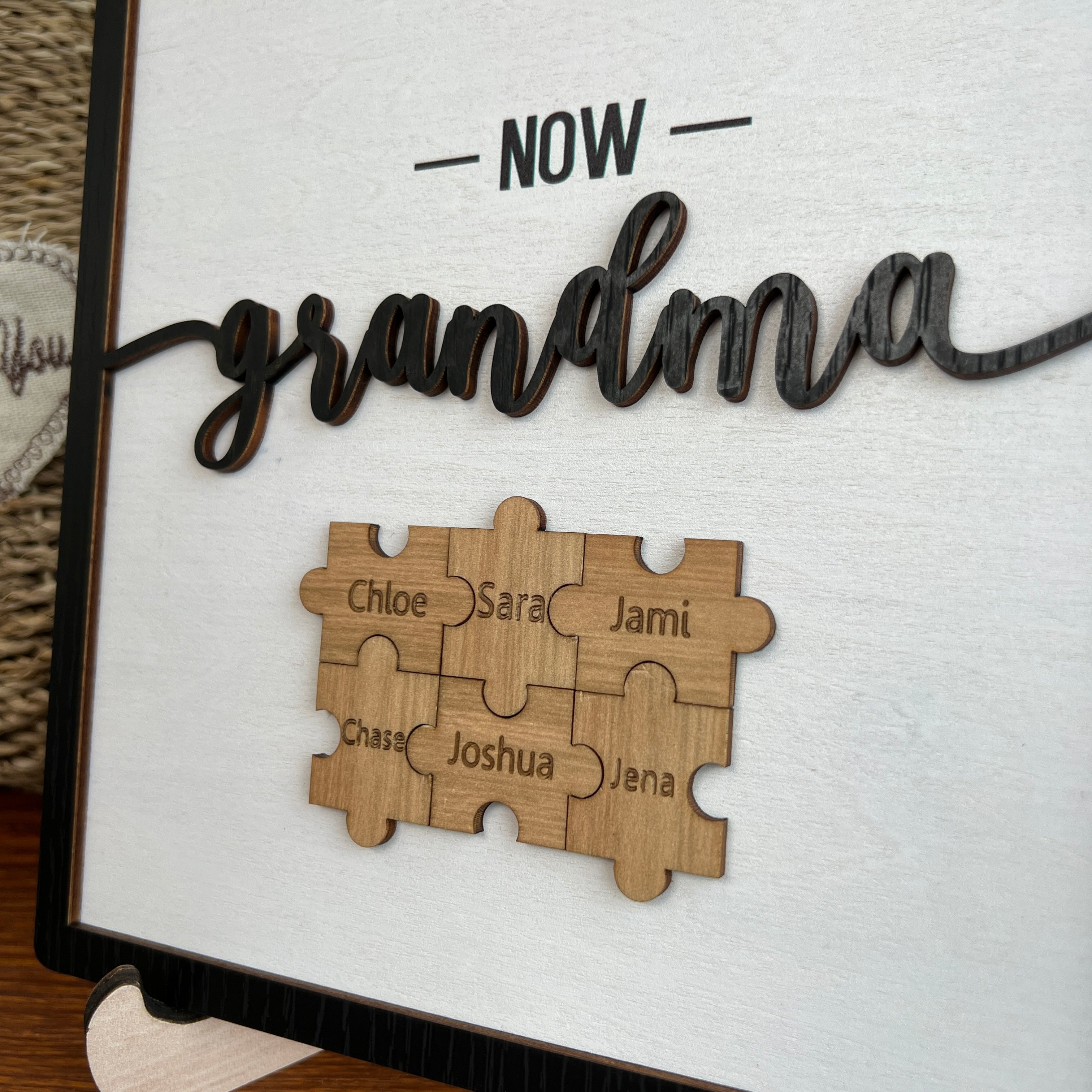🔥50% OFF🔥"You Are The Piece That Holds Us Together" Puzzles Pieces Name Sign