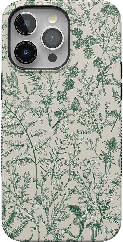 Sage Garden | Green Floral Case