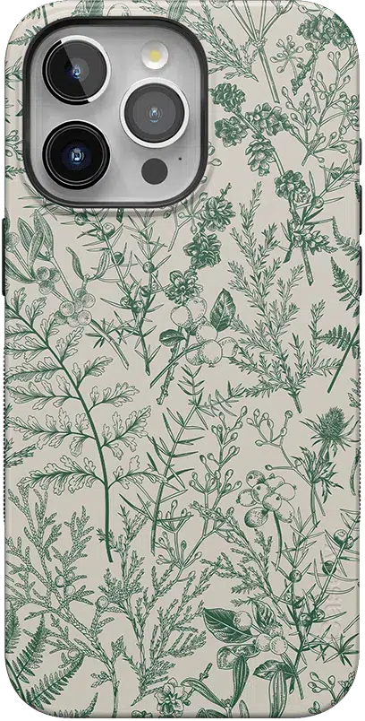 Sage Garden | Green Floral Case