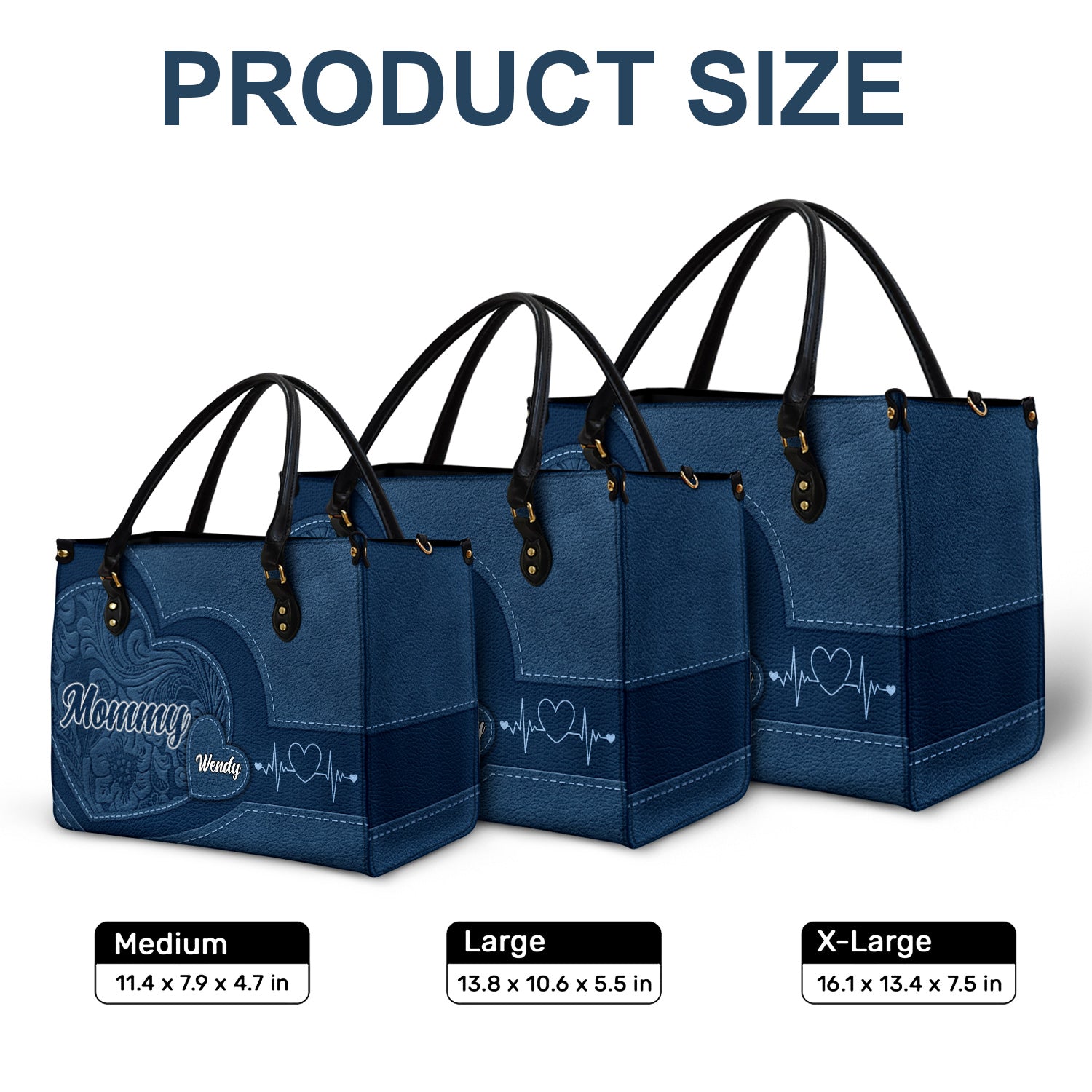 Grandma's Little Sweethearts - Birthday, Loving Gift For Grandmother, Mother, Mom - Personalized Leather Bag