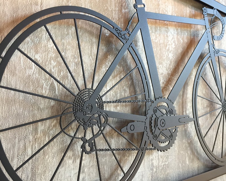 Custom Bicycle Metal Wall Art, Cycling Gifts
