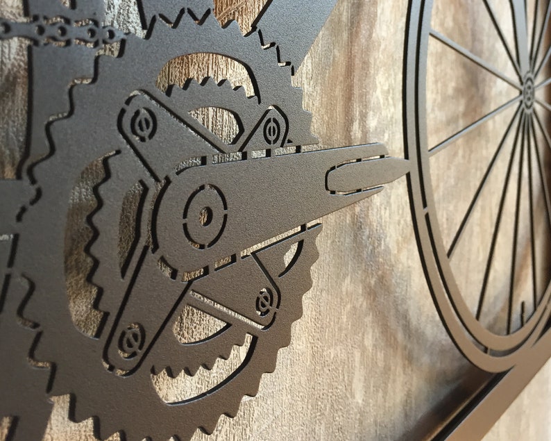 Custom Bicycle Metal Wall Art, Cycling Gifts