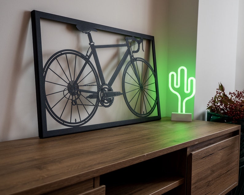 Custom Bicycle Metal Wall Art, Cycling Gifts