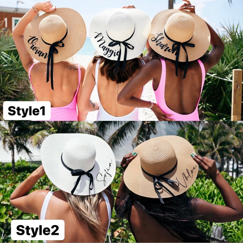 Customized Floppy Beach hats