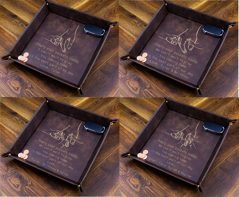 Custom Valet Tray for Dad, Father's Day Gift