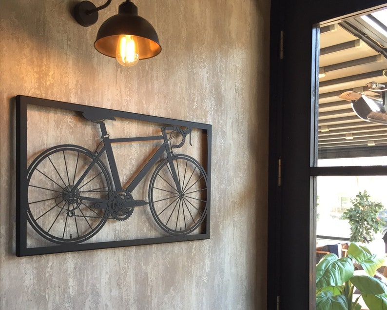 Custom Bicycle Metal Wall Art, Cycling Gifts