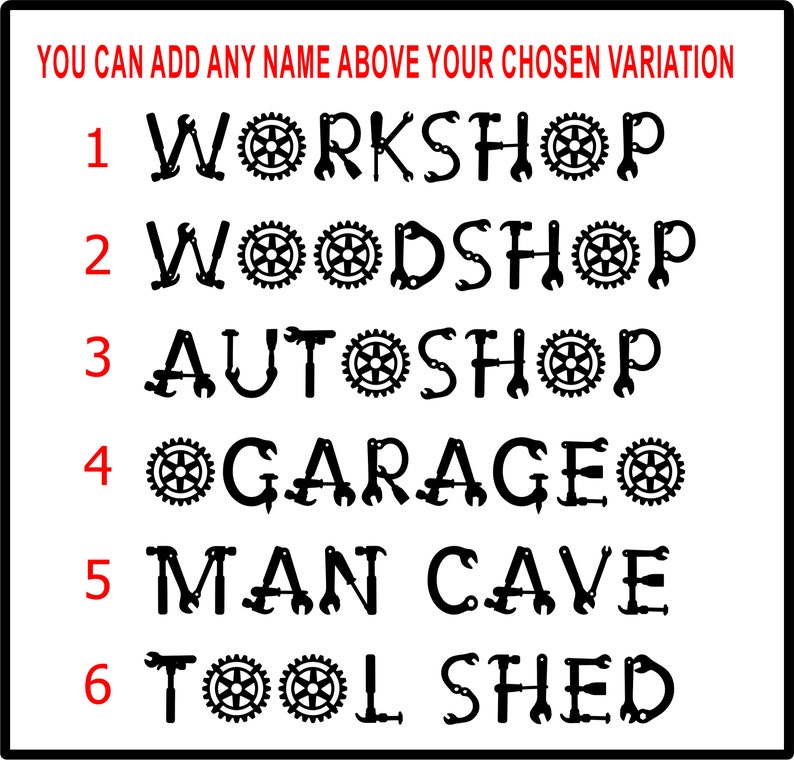  Custom Garage Sign Gift for Dad