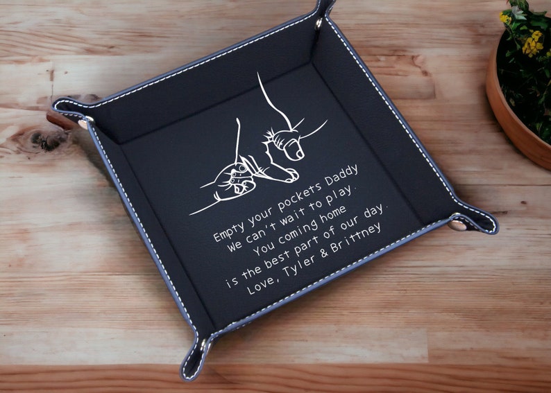 Custom Valet Tray for Dad, Father's Day Gift