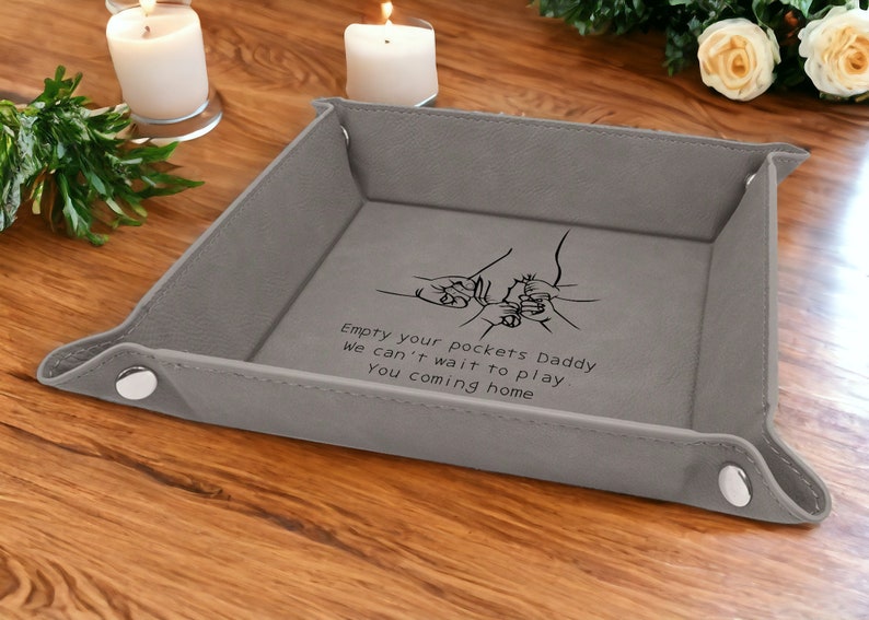 Custom Valet Tray for Dad, Father's Day Gift