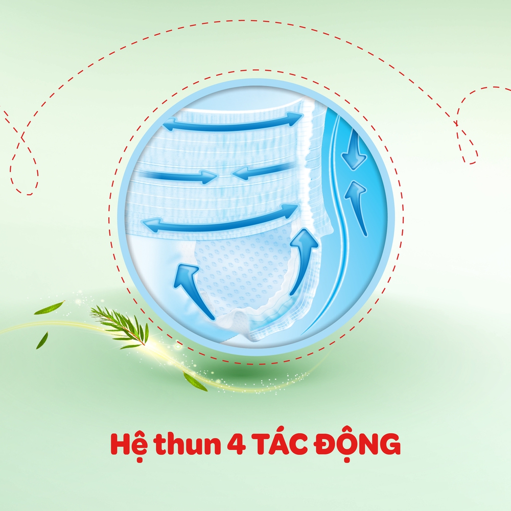 Tã quần Huggies Dry Pants gói cực đại (XL, 12-17kg, 62 miếng)\