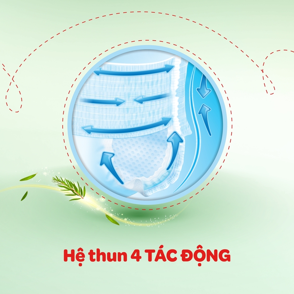 Tã quần Huggies Dry Pants gói cực đại (XL, 12-17kg, 62 miếng)\