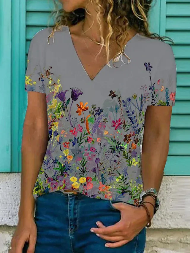 [POD]T-shirt femme Tee Floral Graphic