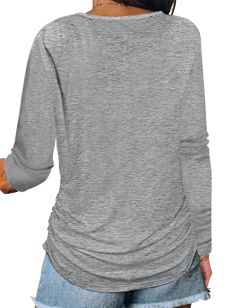 Front Zipper Women's Casual Shirt