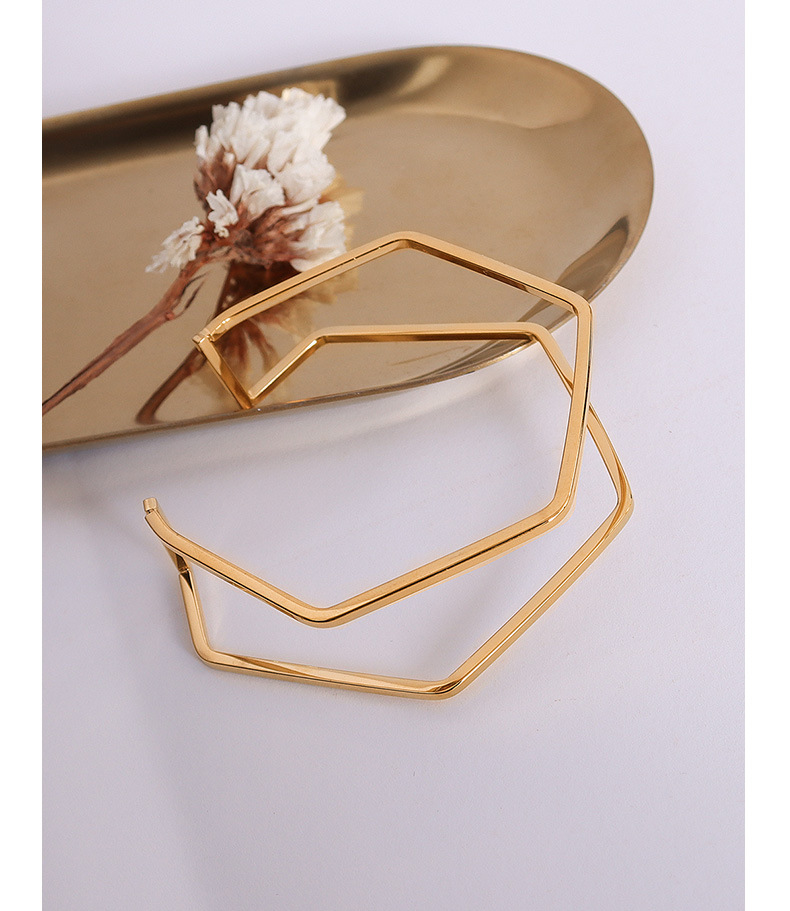 Double Layer Asymmetric Prominent Cuff Bracelet