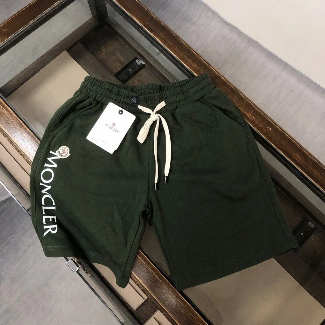 M0NECLER 刺繍入りレタープリント ショーツ【 50％割引+送料無料】