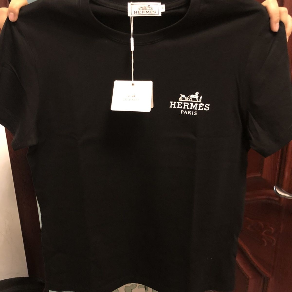 HERME5 プリントクルーネックTシャツ【 50％割引+送料無料】