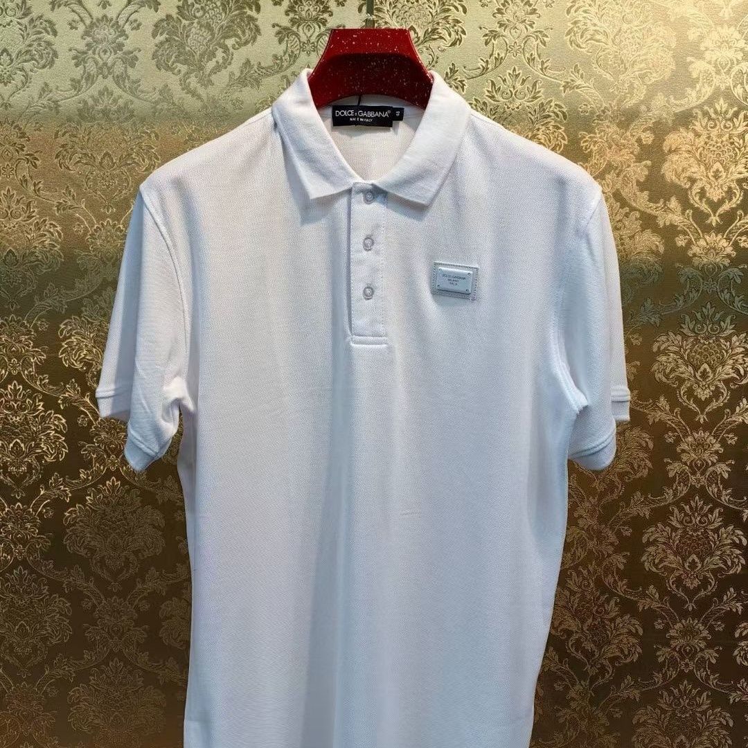 DG ラペルレタープリントTシャツ【 50％割引+送料無料】