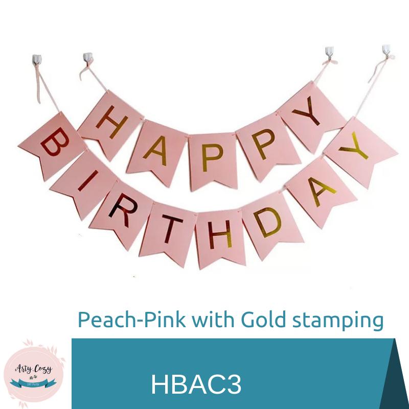ArtyCozy Happy Birthday Artcard Bunting Banner (Multicolor)