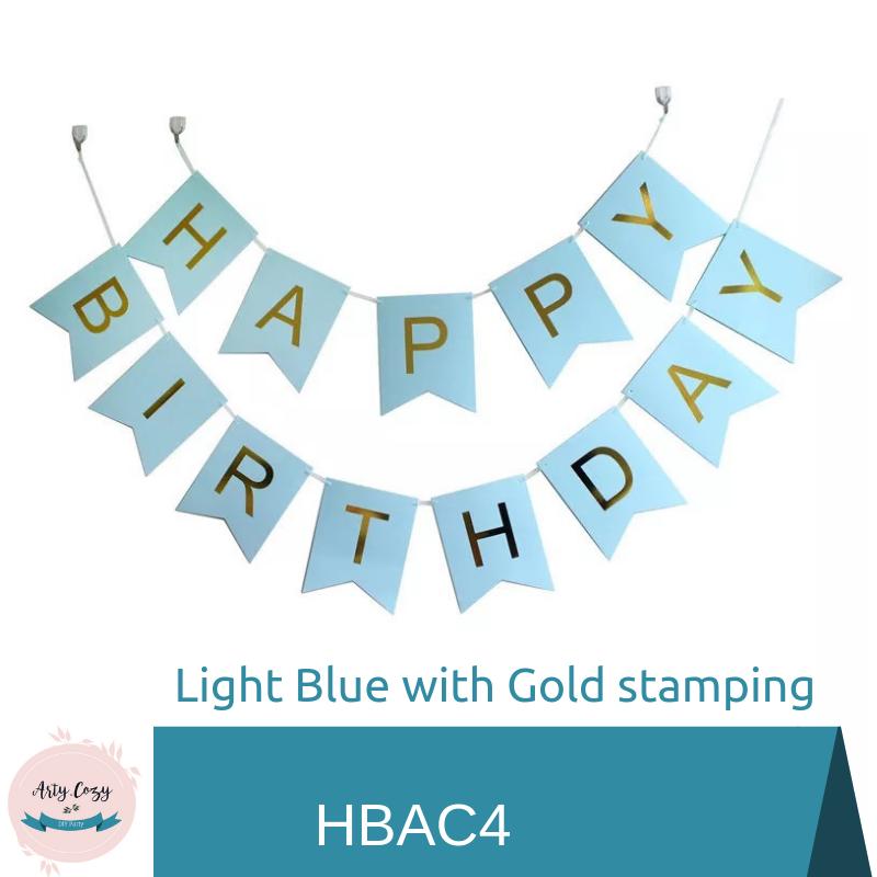 ArtyCozy Happy Birthday Artcard Bunting Banner (Multicolor)