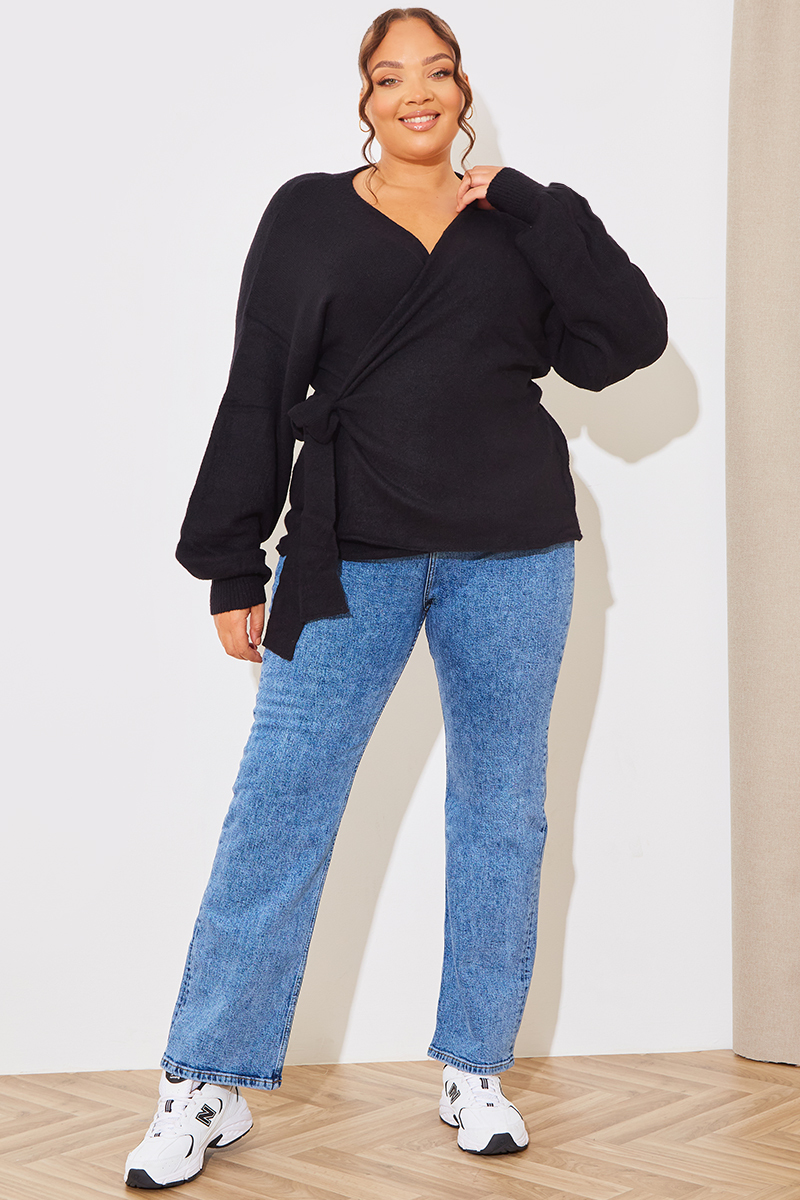 Knitted Wrap Around Jumper