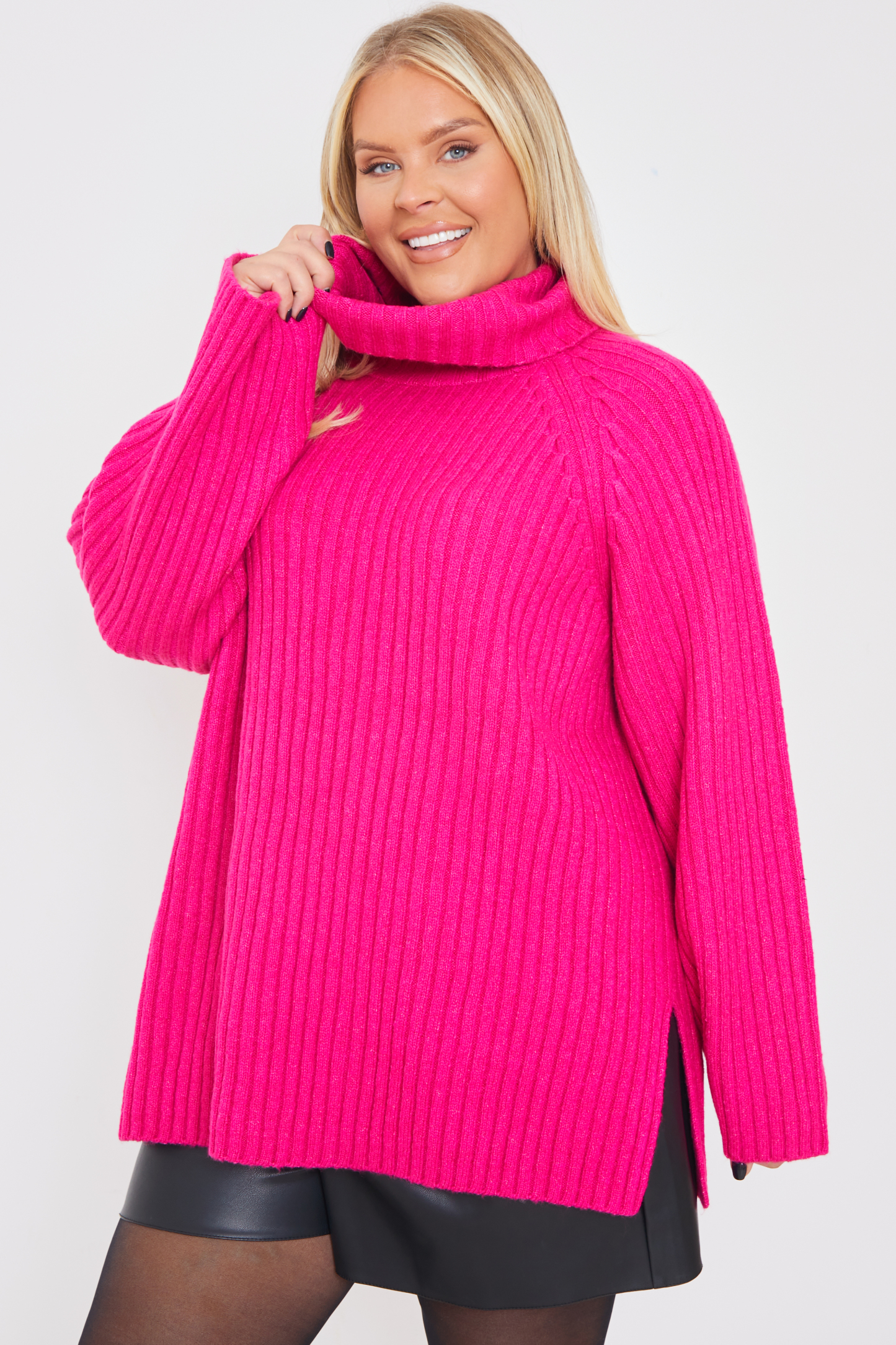 Knit Roll Neck Jumper