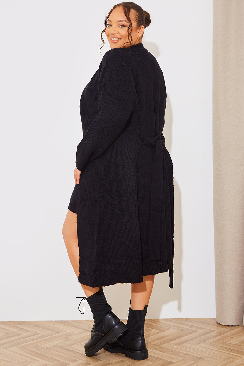 Midi Belted Knitted Cardigan