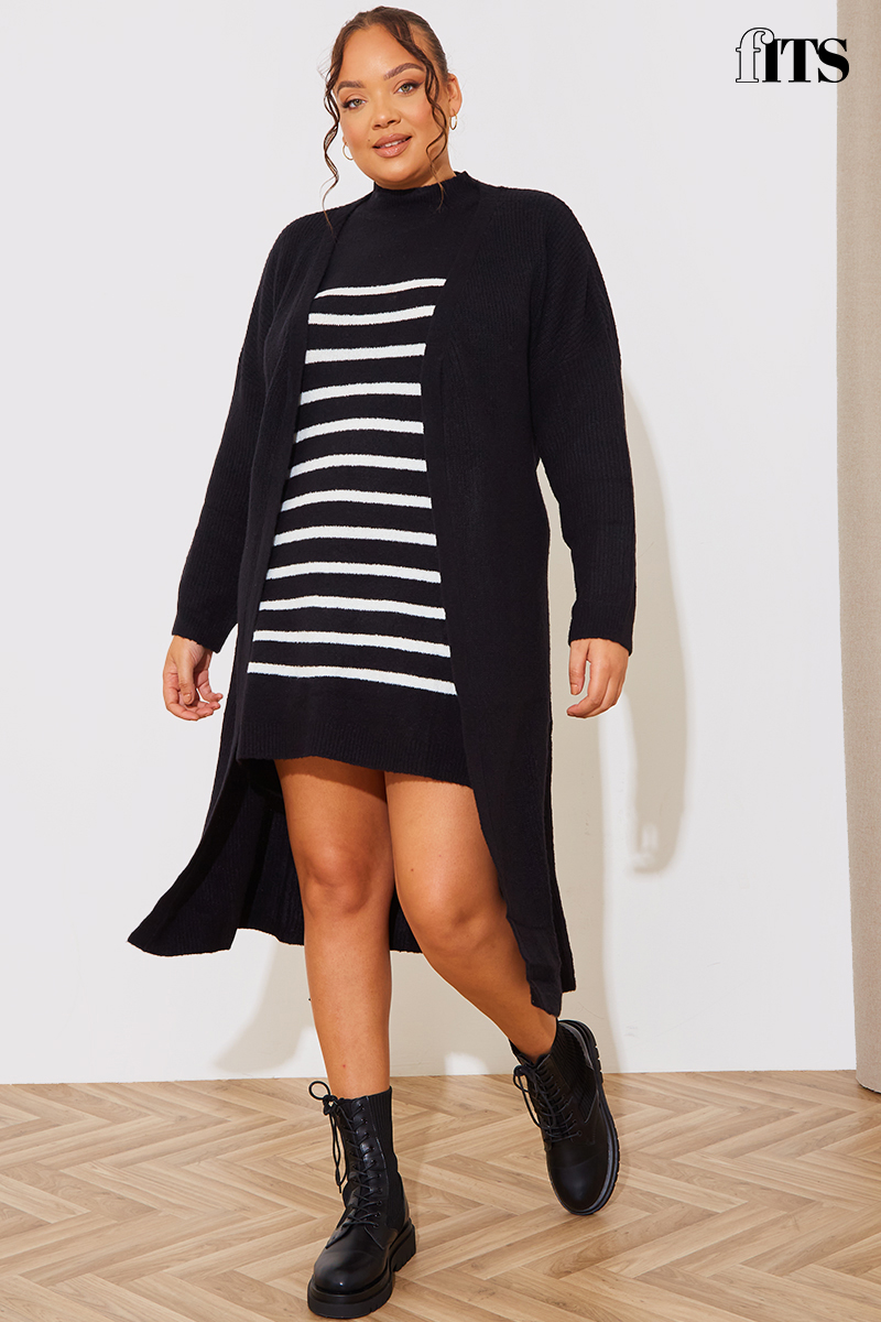 Midi Belted Knitted Cardigan