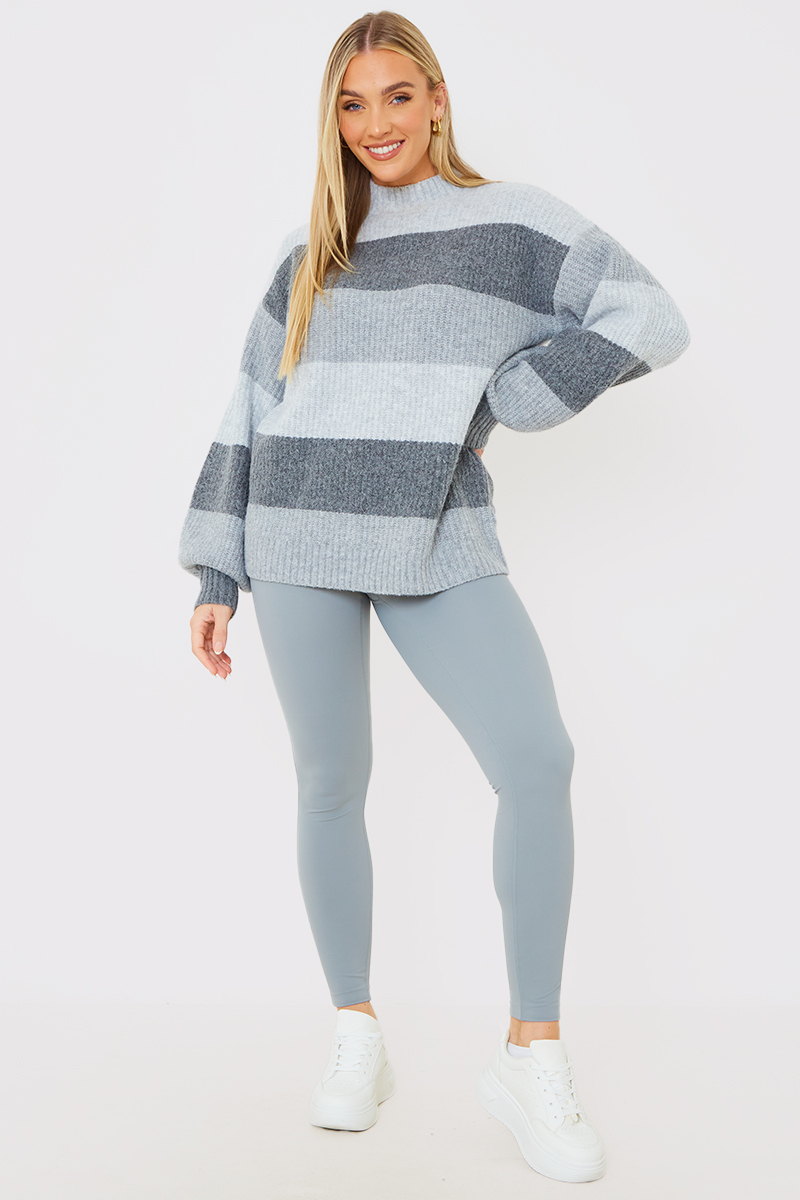 Recycled Stripe Tonal Knitted Jumper