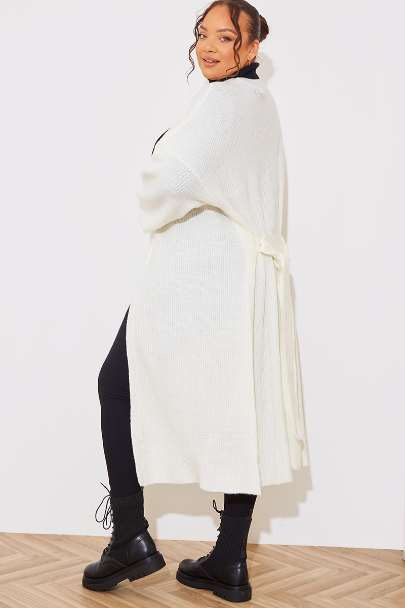 Midi Belted Knitted Cardigan