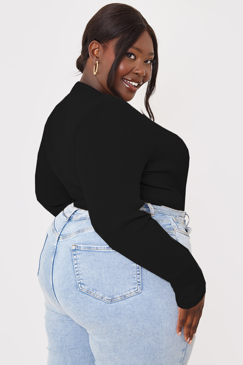 Rib Bardot Detail Jumper