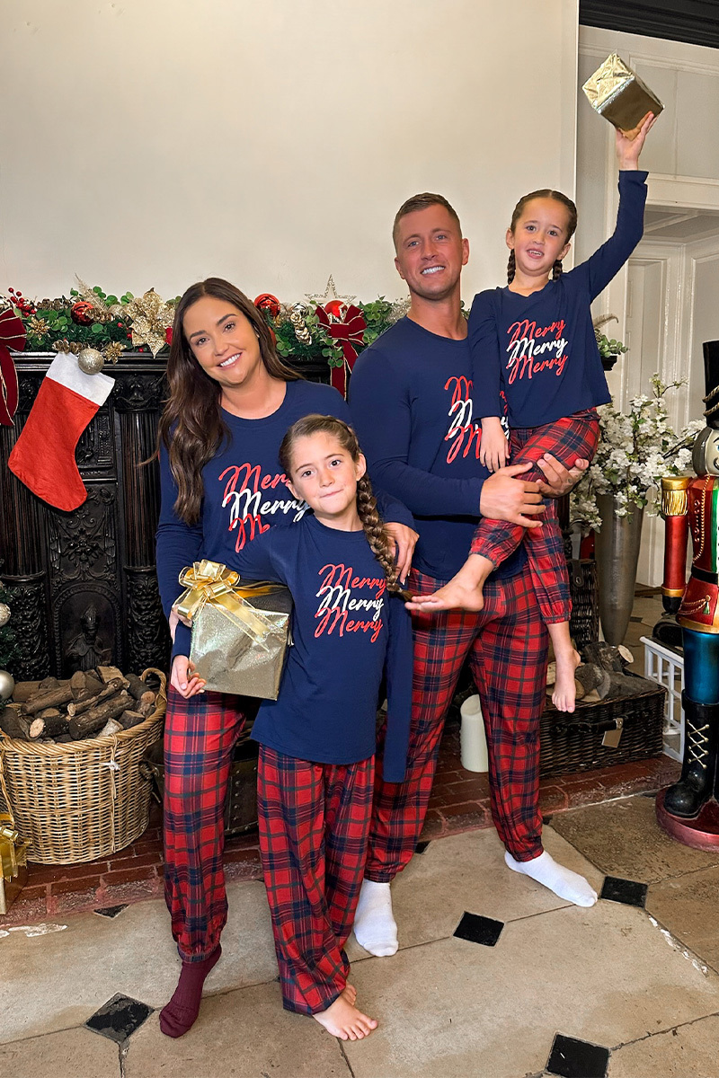 Womens 'Merry' Tartan Print Matching Family PJ Set