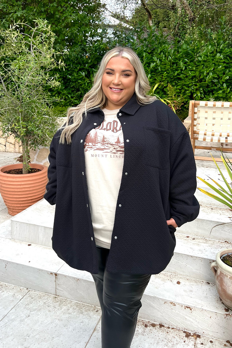 Quilted Oversized Shacket