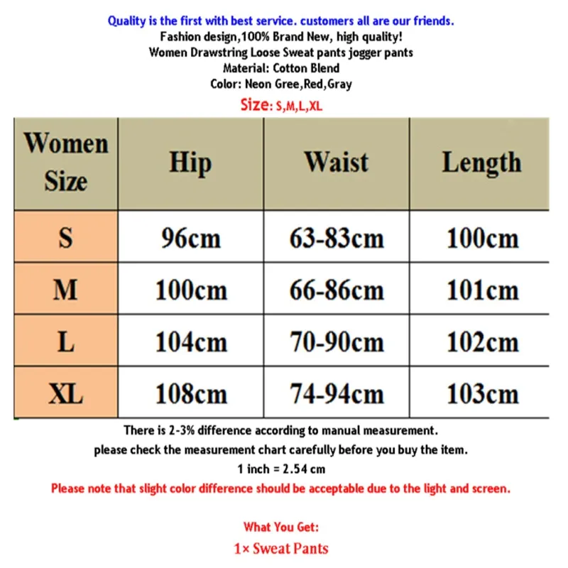 Womens Ladies Joggers Tracksuit Bottoms Trousers Slacks Gym Jogging Sweat Pants High Waist Jogger Trousers Pockets Sweatpants