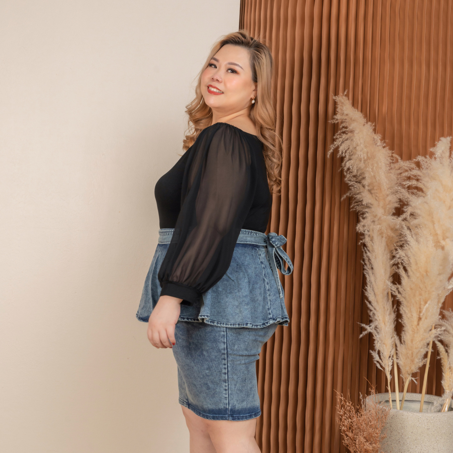 YOLANDA HEIDI TOP-Juneoesque-Plus Size Clothing