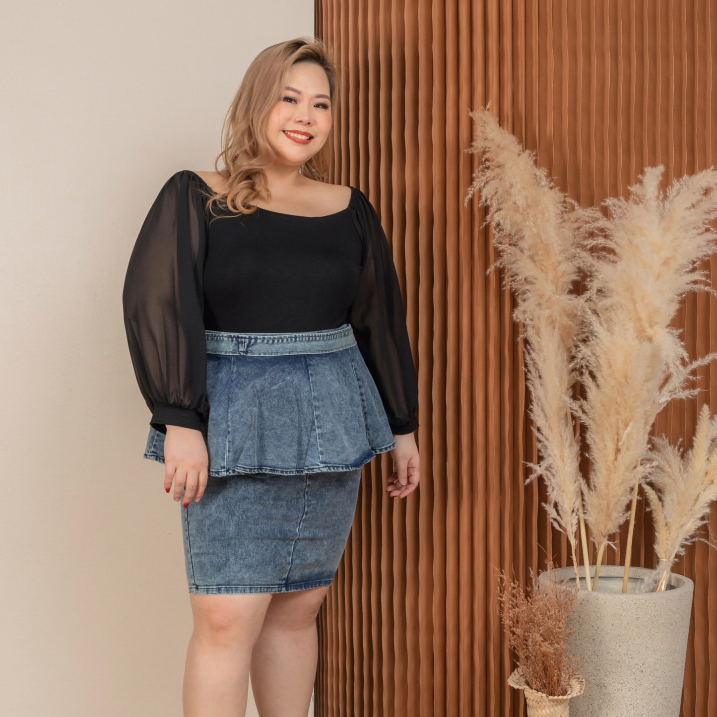 YOLANDA HEIDI TOP-Juneoesque-Plus Size Clothing