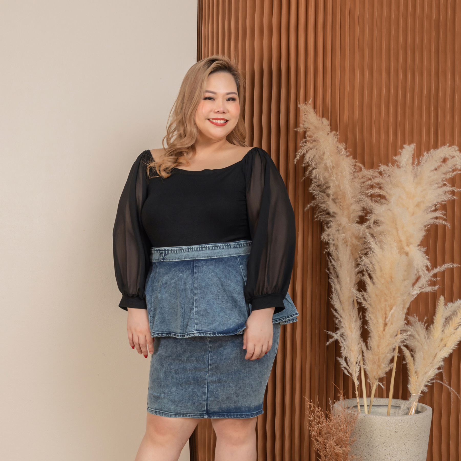 YOLANDA HEIDI TOP-Juneoesque-Plus Size Clothing