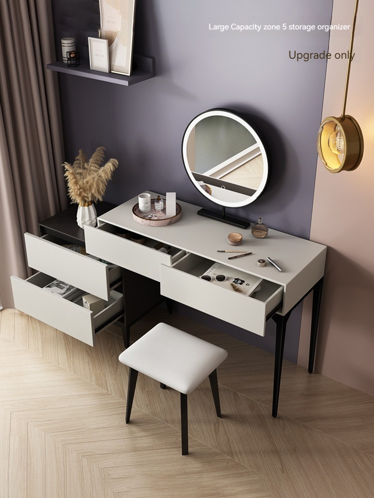 [Pre-order]  Nordic dressing table storage cabinet one bedroom modern simple small unit makeup table network red ins wind makeup table-Smart-Living