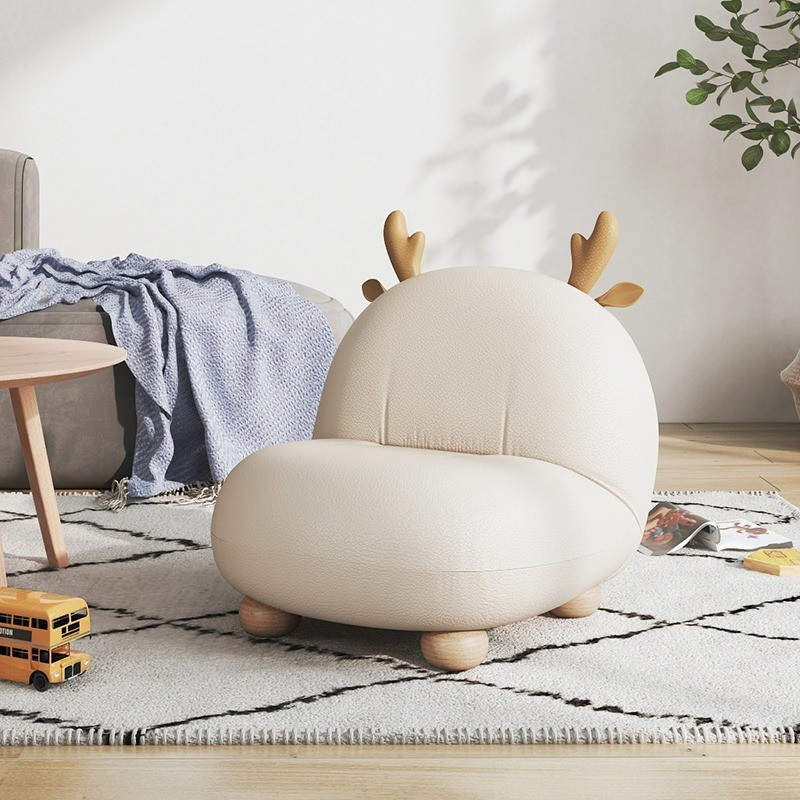 [Pre-order]  Deer Chair Children's Single Sofa Solid WoodBaby Reading Chair Animal Stool Cute Mini Aesthetics Lazy Sofa-Smart-Living
