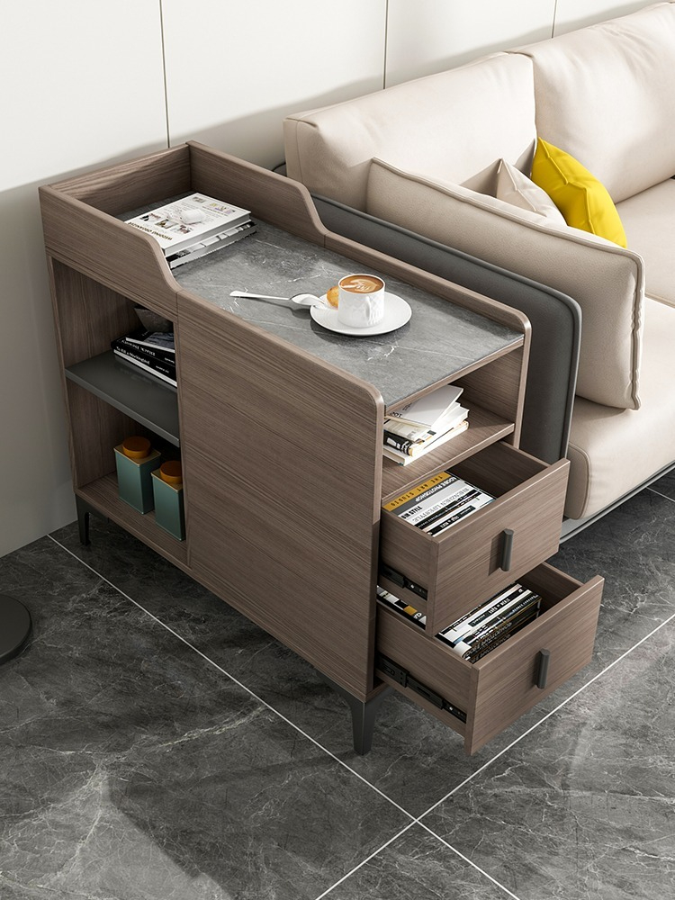 [Pre-order]  Moon clearance side a few art sofa side a few modern simple mini table small coffee table side cabinet corner -Smart-Living