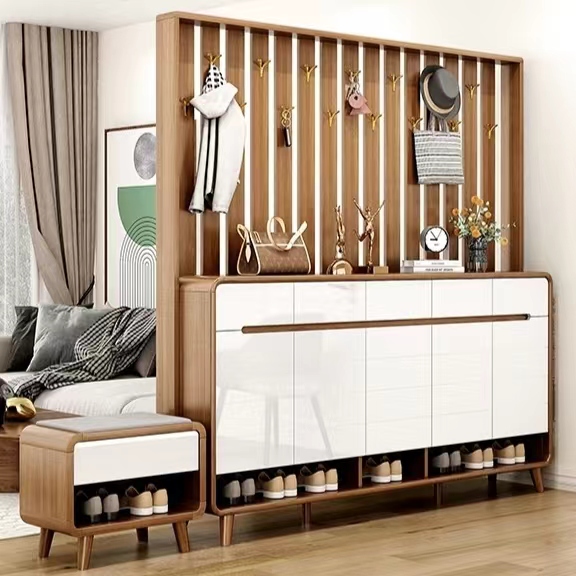 [Pre-order]  Door Hanger Shoe Cabinet Large Capacity Multi-Functional Storage Cabinet At the Door Of the Living room Porch Partition Storage Cabinet-Smart-Living