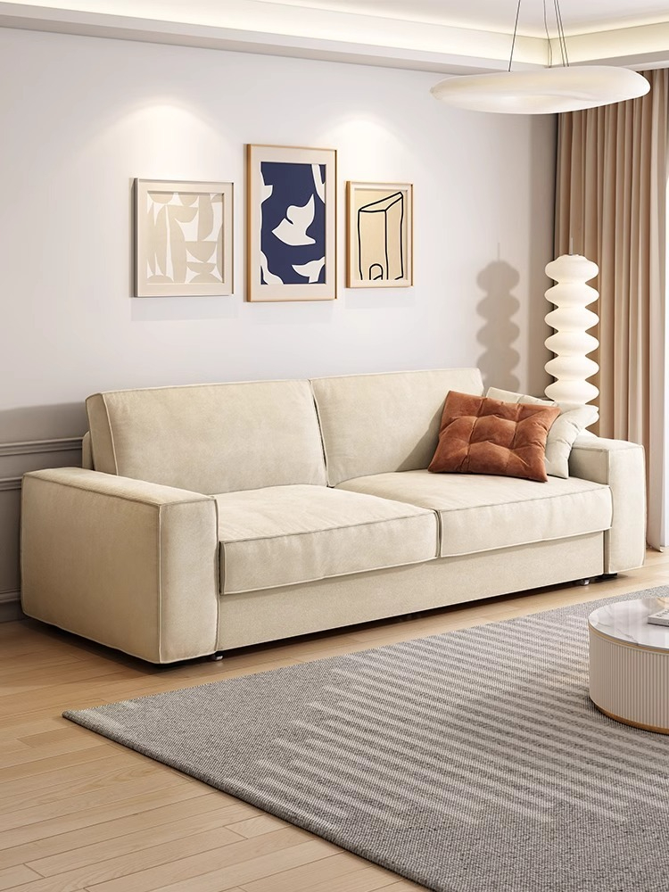 [Pre-order]  Simple and modern sofa living room, dual-purpose, multi-functional, small apartment, Internet celebrity model Tofu Block 2023 new sofa bed-Smart-Living