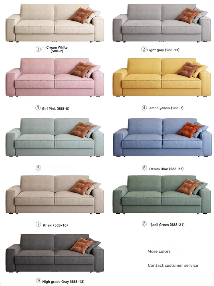 [Pre-order]  Simple and modern sofa living room, dual-purpose, multi-functional, small apartment, Internet celebrity model Tofu Block 2023 new sofa bed-Smart-Living