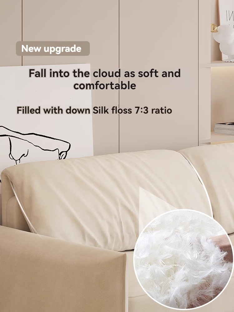 [Pre-order]  Multifunctional sofa bed dual-purpose high-end cream style 2024 new coconut palm small apartment integrated folding sofa-Smart-Living