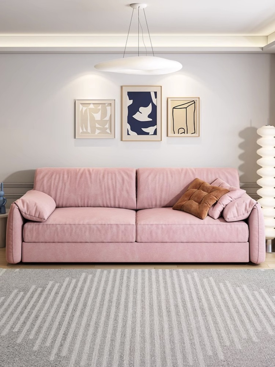 [Pre-order]  Elephant Ear Sofa Bed Foldable Small Apartment Living Room Multifunctional Dual-Purpose Retractable Straight-line Home Sofa Bed-Smart-Living